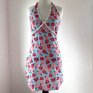 Cider Floral Halter Mini Dress